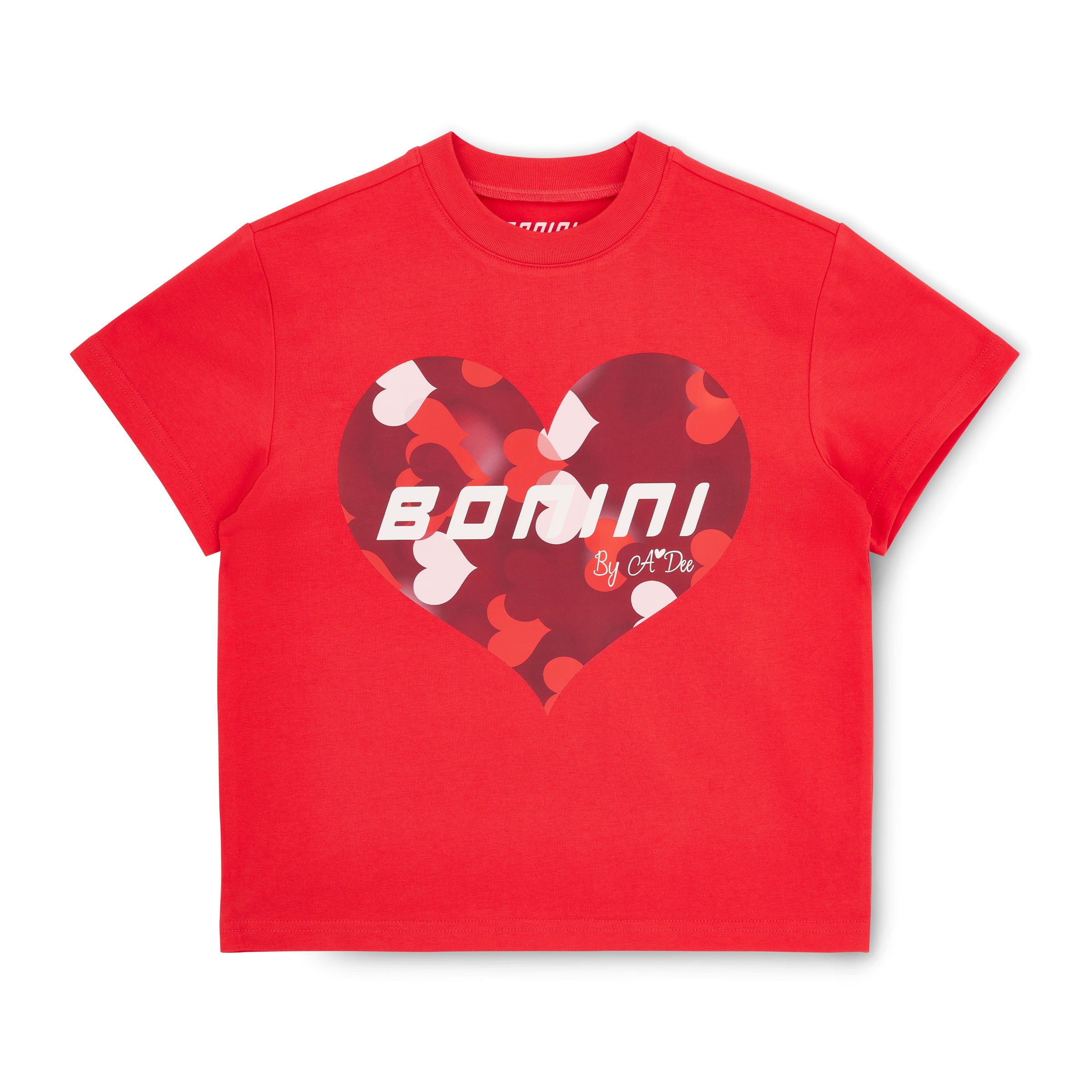 Bonini Girls DYNAMIC Red Oversized T-Shirt
