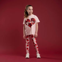 Bonini Girls DYNAMIC Pink Oversized T-Shirt