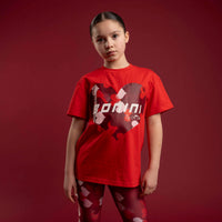 Bonini Girls DYNAMIC Red Oversized T-Shirt