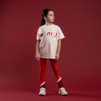 Bonini Girls DYNAMIC White Oversized T-Shirt