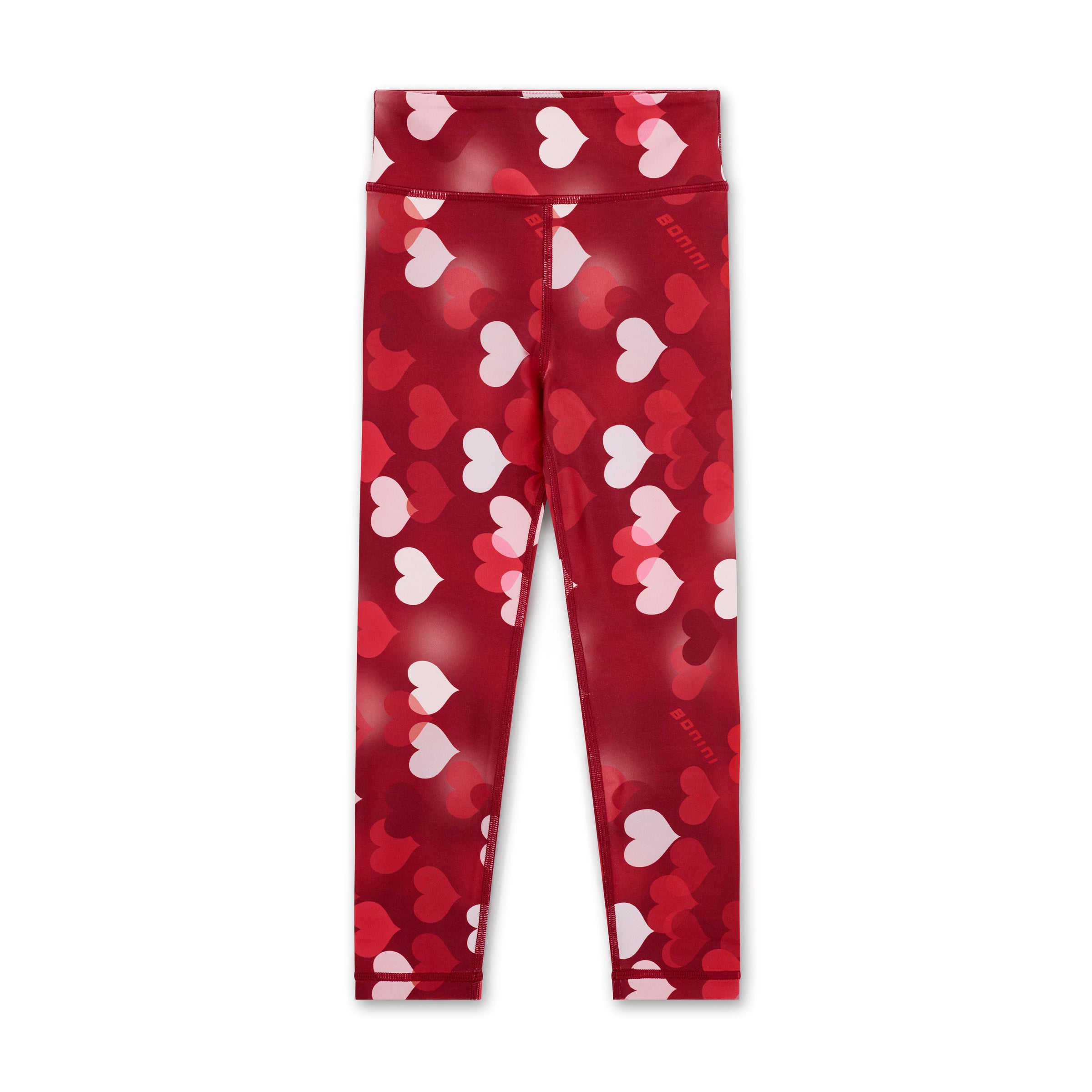 Bonini Girls SPRINT Red Heart Print Leggings