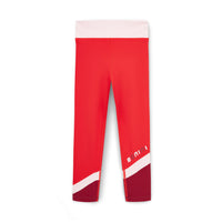 Bonini Girls SPRINT Red Panel Leggings