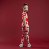 Bonini Girls INSPIRE Pink Heart Print Leggings