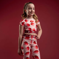 Bonini Girls REFINE Pink Heart Print Top