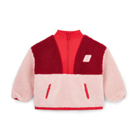 Bonini Girls TRAIL Red Quarter Zip Fleece