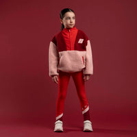 Bonini Girls TRAIL Red Quarter Zip Fleece