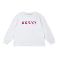 SS25 Bonini ASPIRE White & Hot Pink Logo Sweatshirt