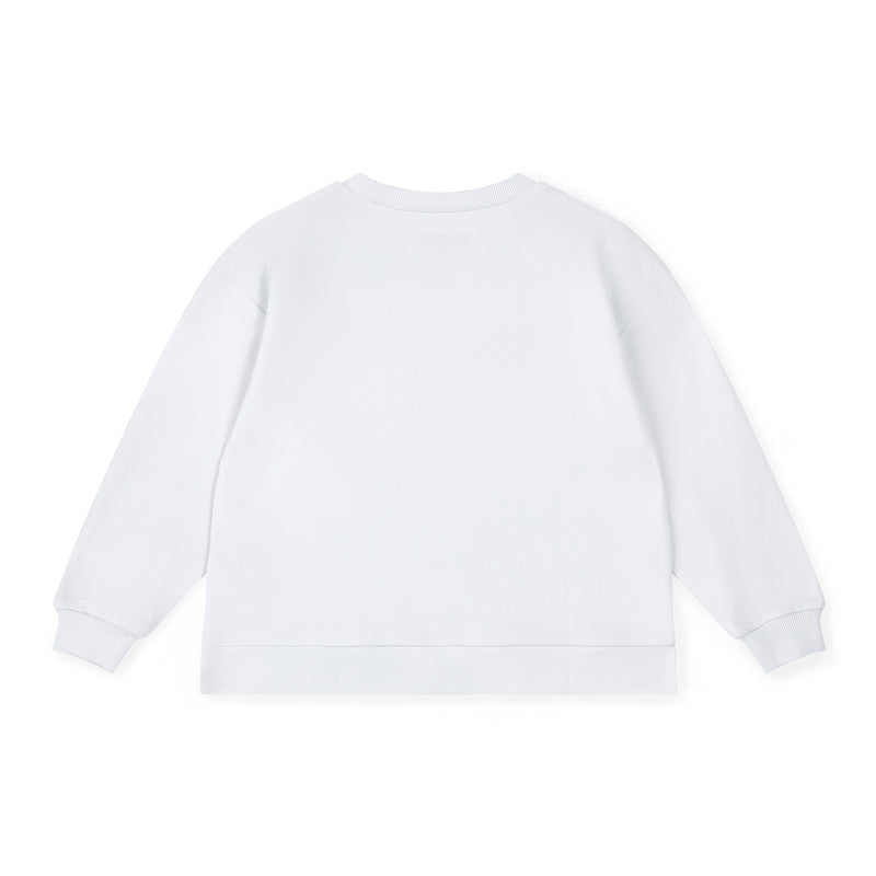 SS25 Bonini ASPIRE White & Hot Pink Logo Sweatshirt