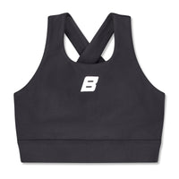 AW25 Bonini ASPIRE Black Crop Sport Top