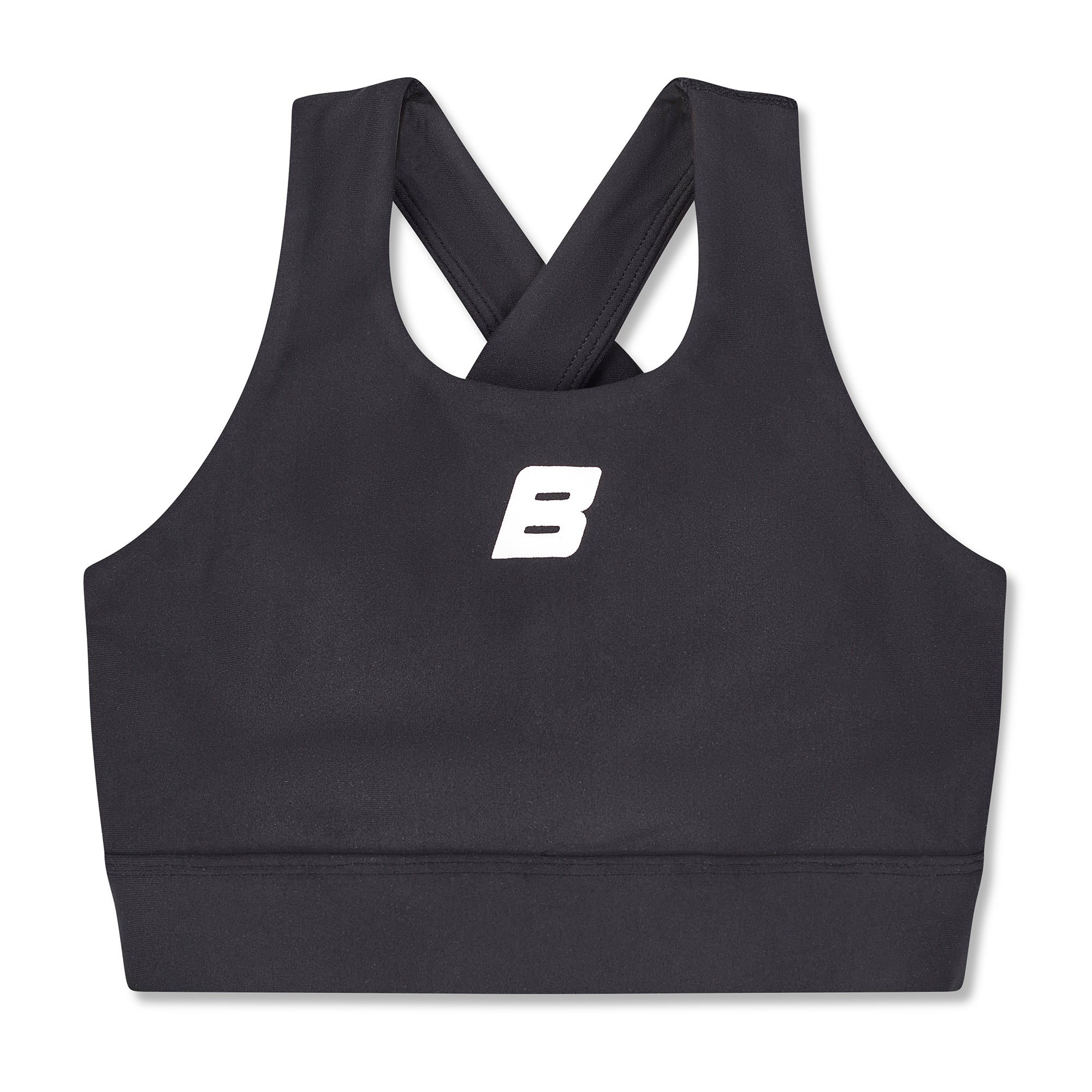 AW25 Bonini ASPIRE Black Crop Sport Top