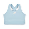 AW25 Bonini ASPIRE Blue & White Logo Crop Sport Top