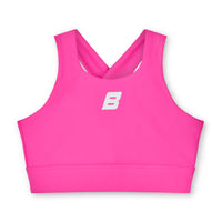 Bonini ASPIRE Pink Crop Sport Top