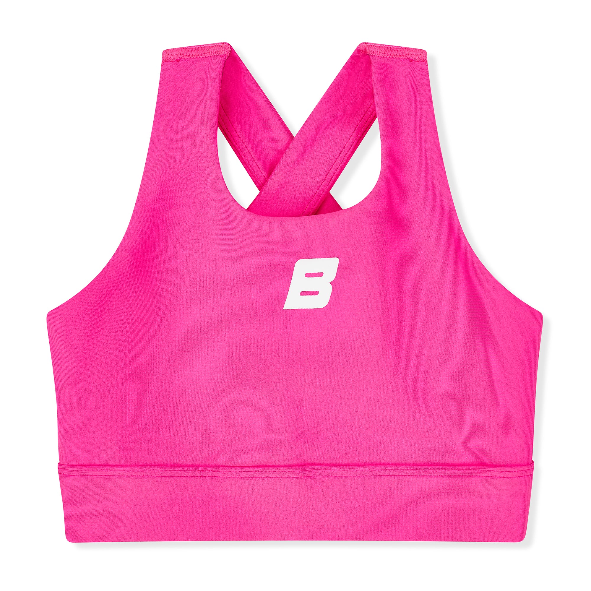 Bonini ASPIRE Hot Pink Crop Sport Top
