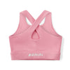 AW25 Bonini ASPIRE Pink & White Logo Crop Sport Top