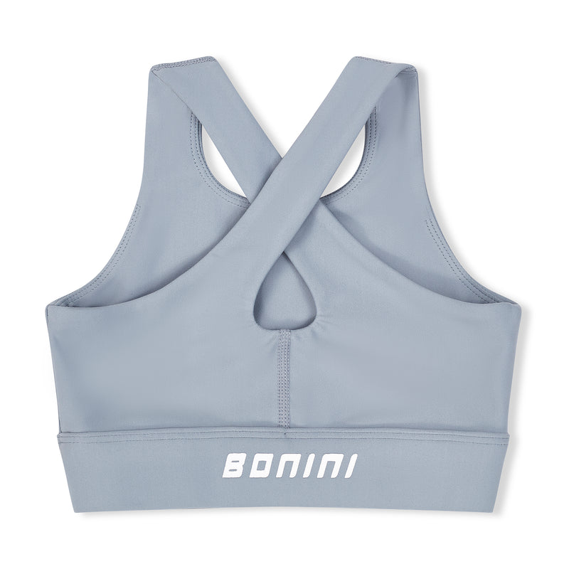 Bonini Core ASPIRE Grey Crop Sport Top