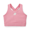 AW25 Bonini ASPIRE Pink & White Logo Crop Sport Top