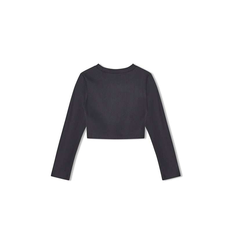 AW25 Bonini ASPIRE Black Long Sleeve Sport Top