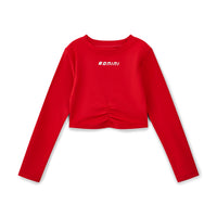 AW25 Bonini ASPIRE Red Long Sleeve Sport Top