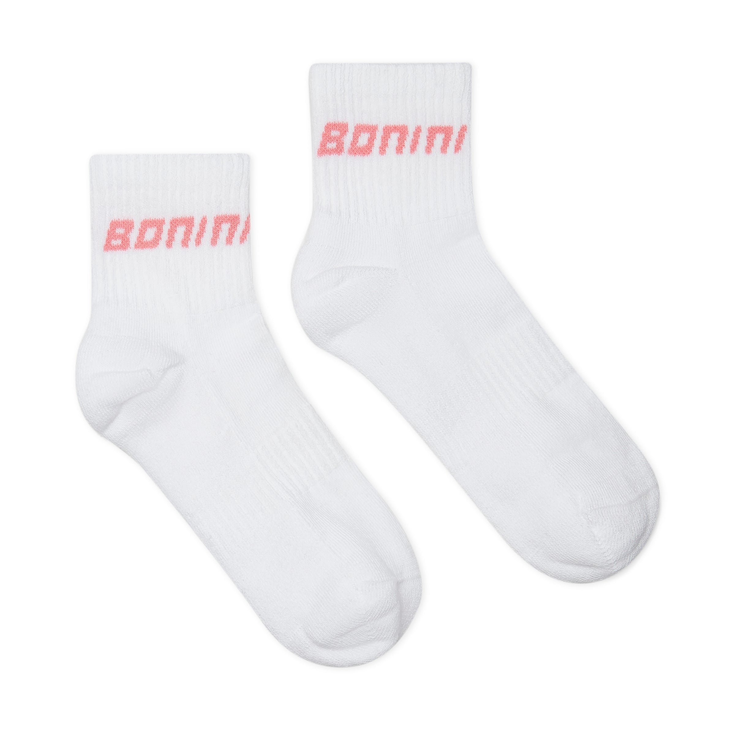 AW25 Bonini ASPIRE White & Pink Sport Socks