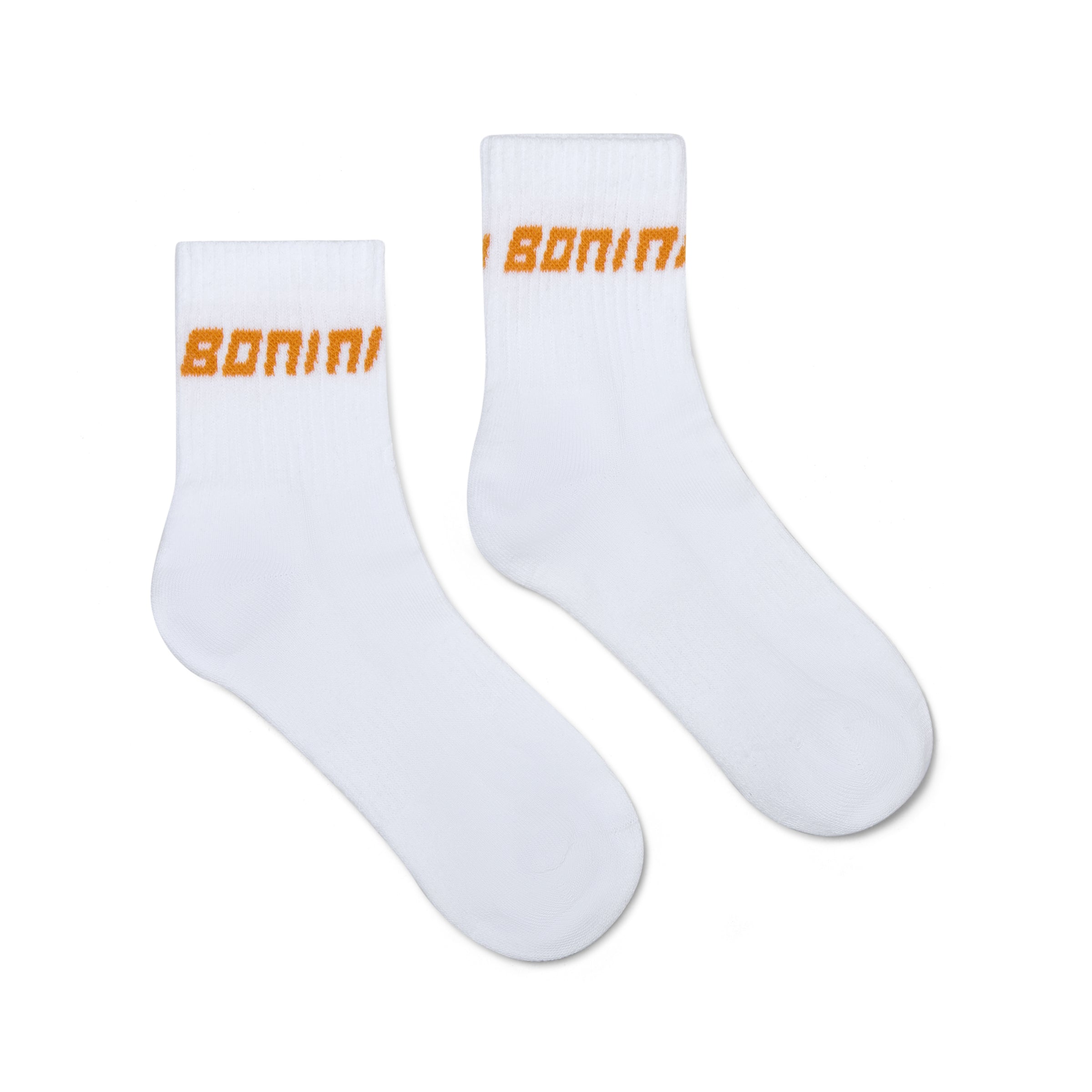 SS26 Bonini ASPIRE Orange & White Logo Socks
