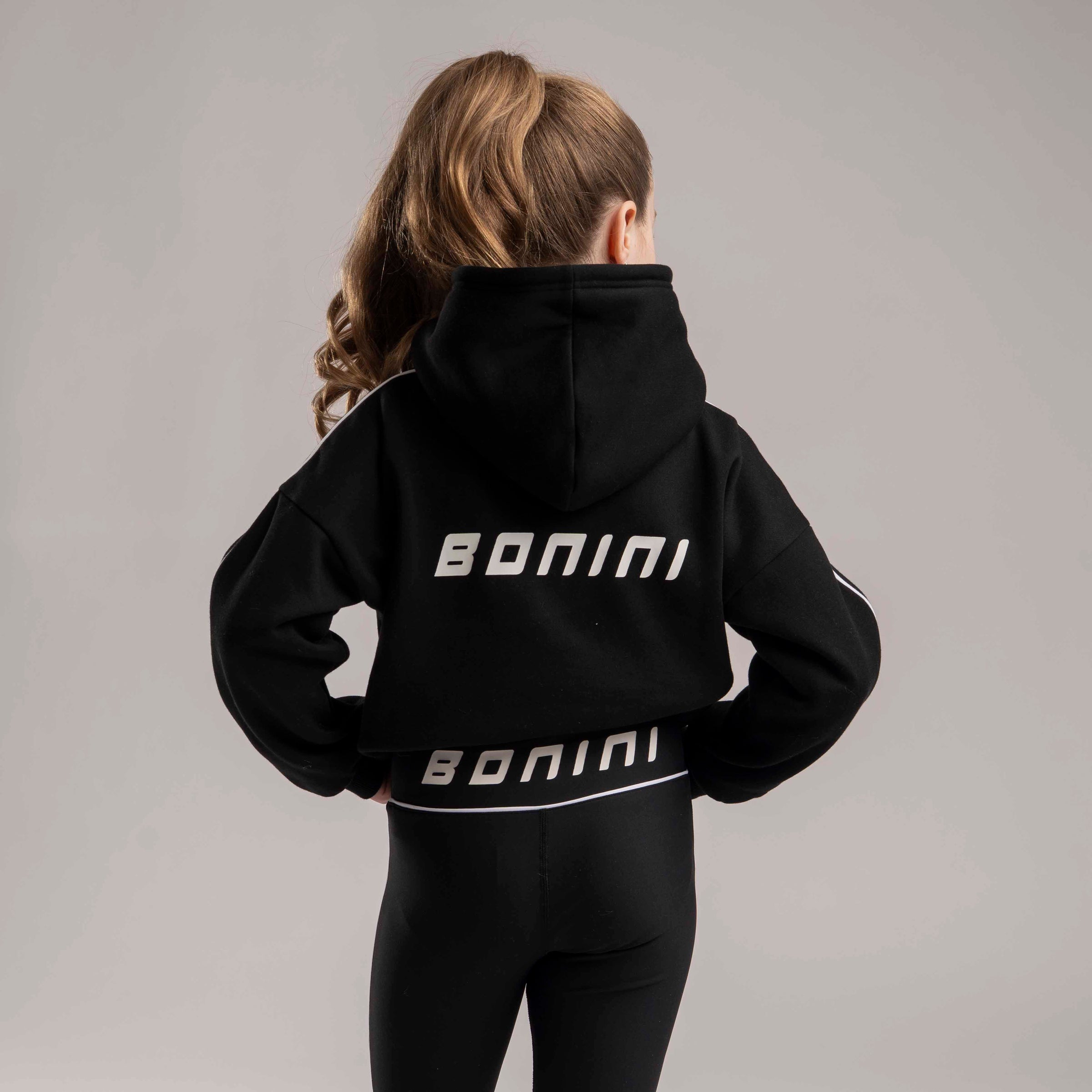 Bonini Girls REVIVE Black Oversized Hoody
