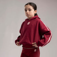Bonini Girls REVIVE Burgundy Oversized Hoody