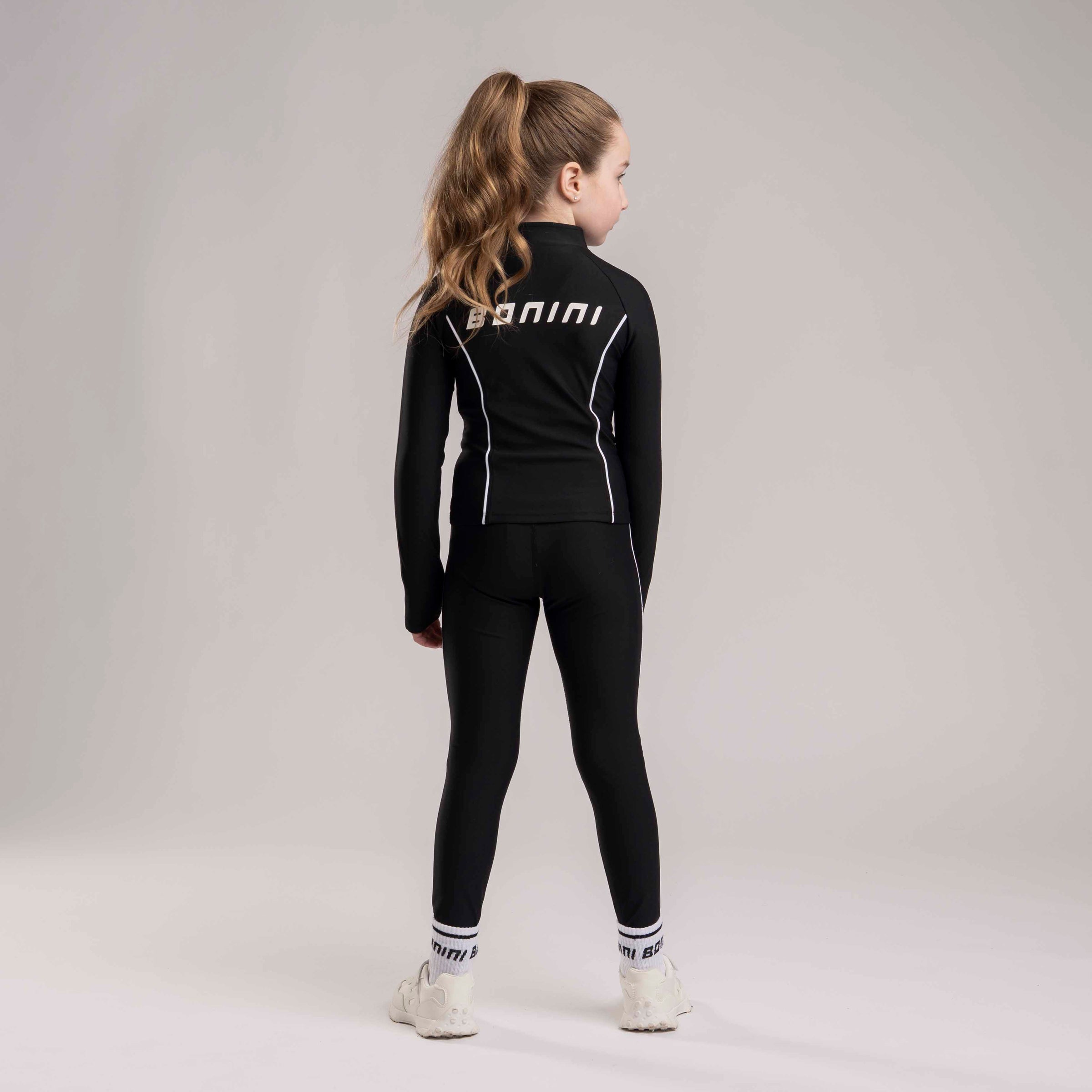 Bonini Girls REVIVE Black Sport Zipper Jacket