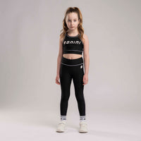 Bonini Girls REVIVE Black Sport Crop Top