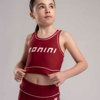 Bonini Girls REVIVE Burgundy Sport Crop Top