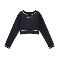 Bonini Girls REVIVE Black Long Sleeve Sport Top