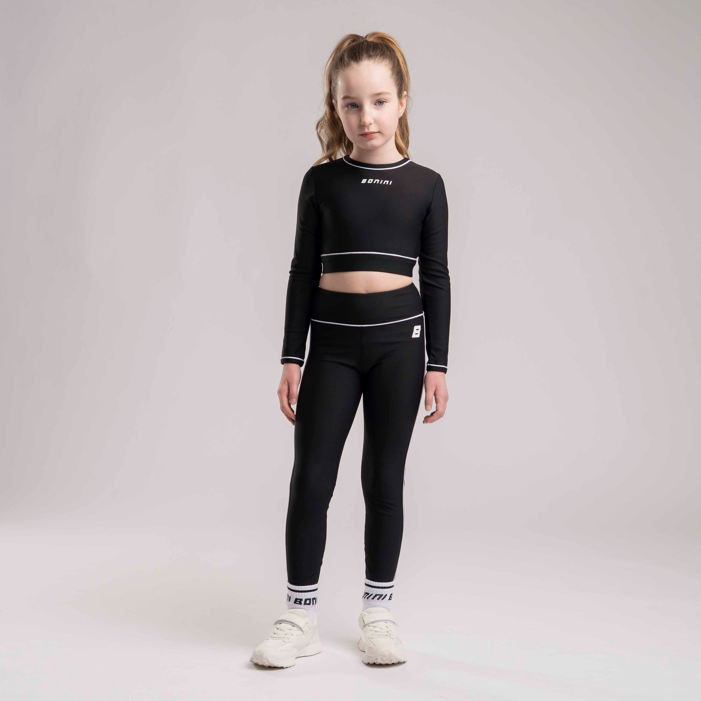 Bonini Girls REVIVE Black Sport Leggings