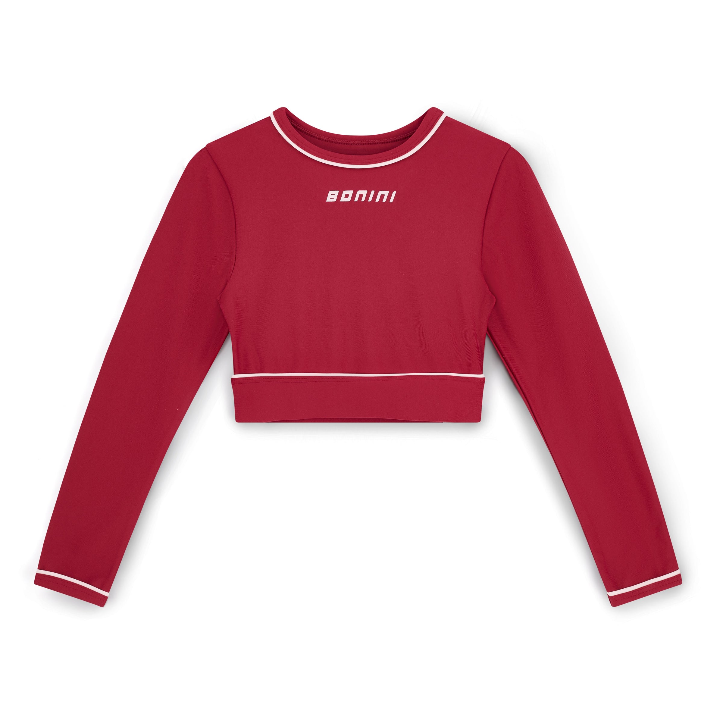 Bonini Girls REVIVE Burgundy Long Sleeve Sport Top