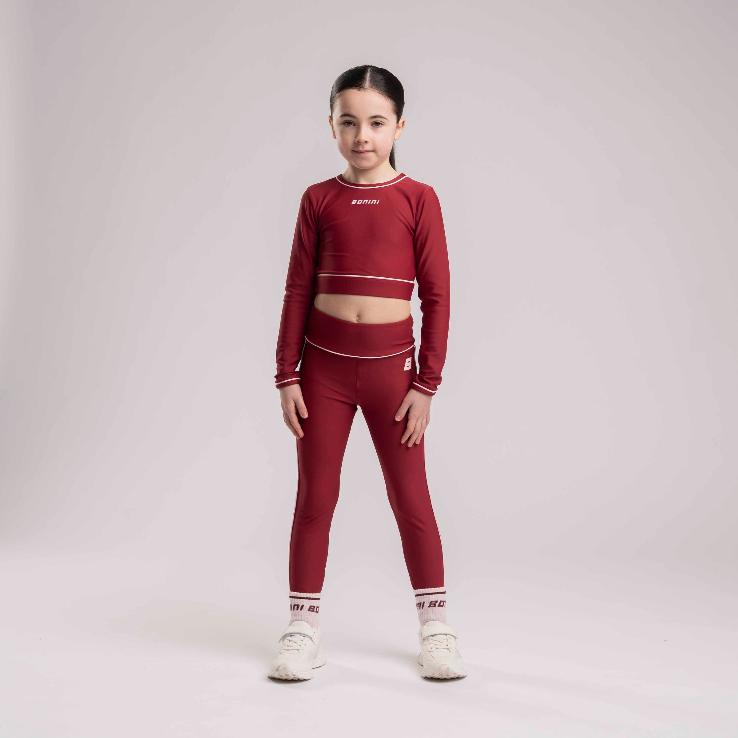 Bonini Girls REVIVE Burgundy Sport Leggings