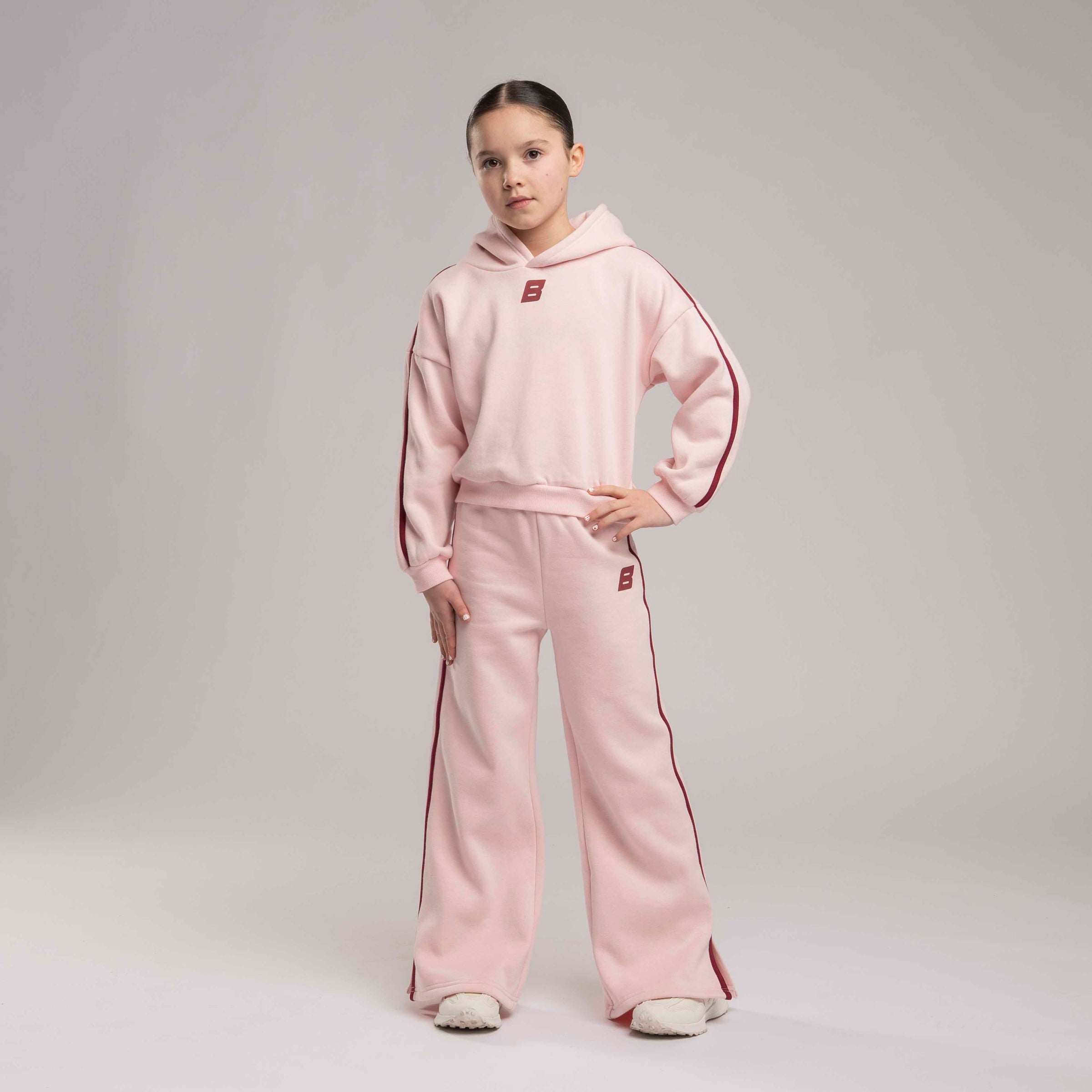 Bonini Girls REVIVE Pink Wide Leg Joggers