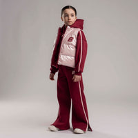 Bonini Girls REVIVE Burgundy & Pink Reversible Gilet