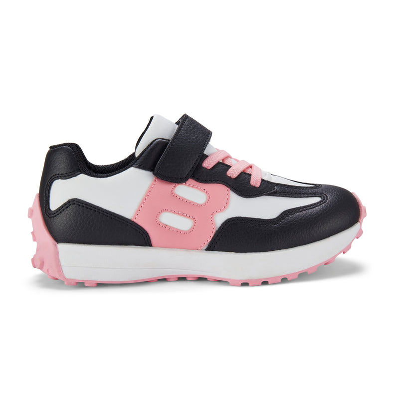 AW25 Bonini RUN Black Pink & White Sport Trainers