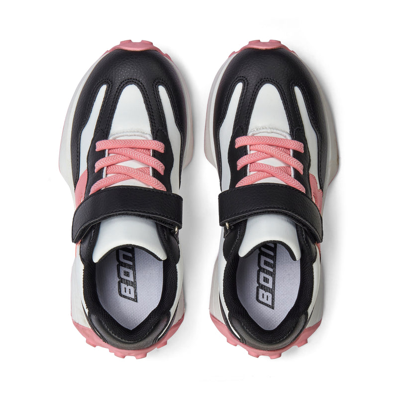 AW25 Bonini RUN Black Pink & White Sport Trainers