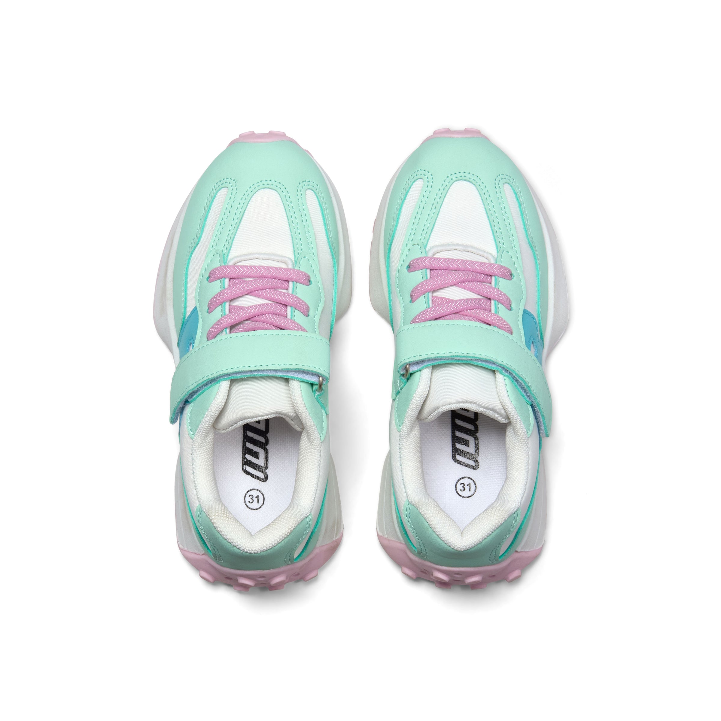 PREORDER SS26 Bonini RUN Green Multicoloured Logo Trainers