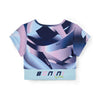 AW25 Bonini ENERGY Blue Printed Crop Sport Top