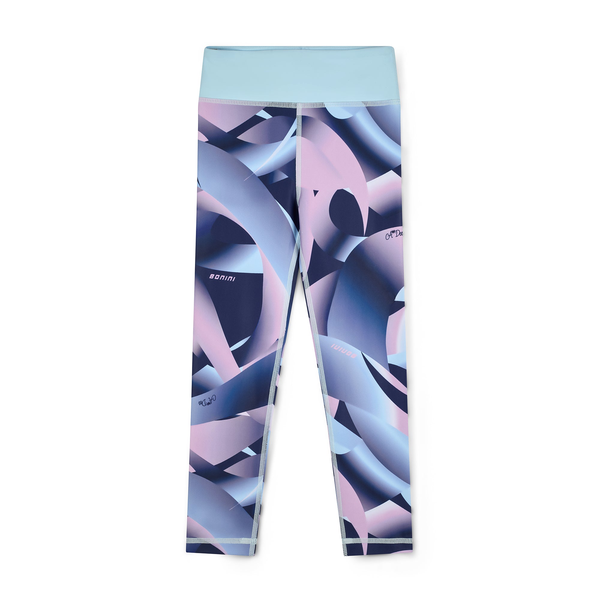 anna AW25 Bonini SPRINT Blue Printed Sport Leggings – Theodore