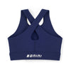 AW25 Bonini ASPIRE Navy & White Logo Crop Sport Top