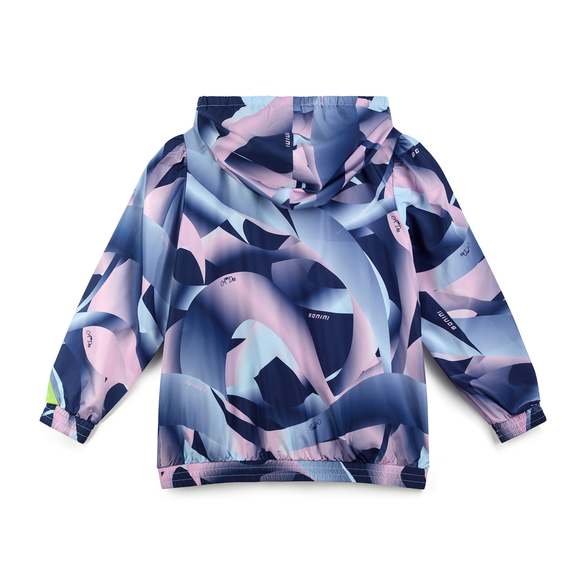 AW25 Bonini FUTURE Blue Purple & Green Tape Logo Jacket