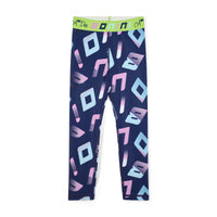 AW25 Bonini INSPIRE Navy Blue Tape Logo Leggings