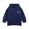AW25 Bonini SPARKLE Navy Blue Oversized Logo Hoody
