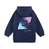 AW25 Bonini SPARKLE Navy Blue Oversized Logo Hoody