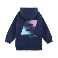 AW25 Bonini SPARKLE Navy Blue Oversized Logo Hoody