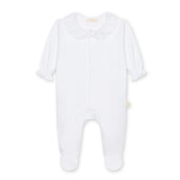 Baby Gi White Cotton Butterfly Frill Babygrow
