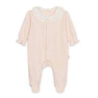 Baby Gi Peach Pink Cotton Butterfly Frill Babygrow