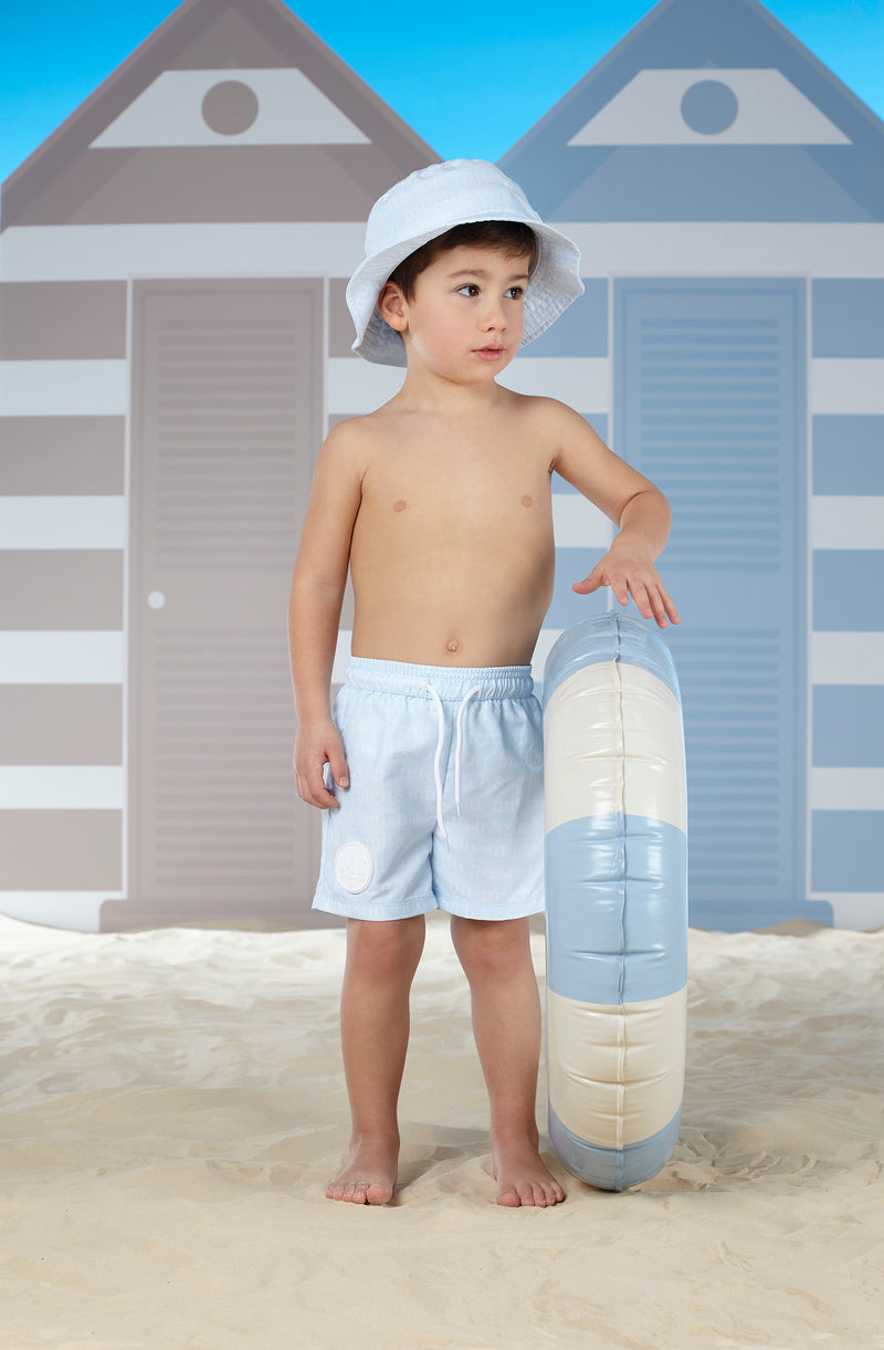 Mitch & Son TRISTON Sky Blue Print Swim Short