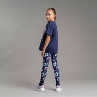 AW25 Bonini DYNAMIC Navy Blue Oversized Logo T-Shirt
